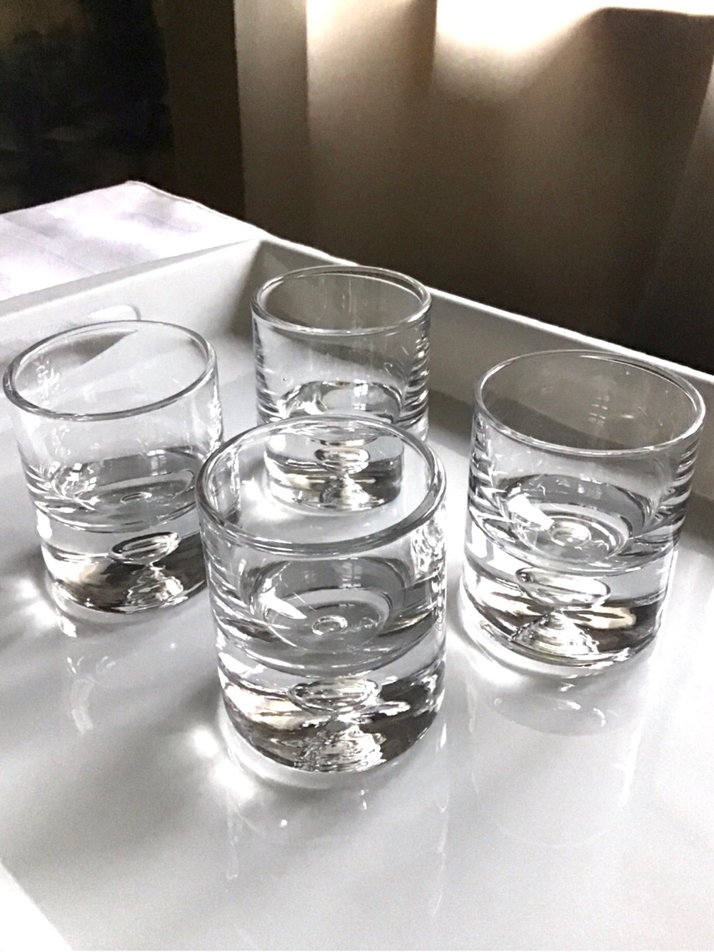 Controlled Bubble Base Shot Glasses - Set of 4